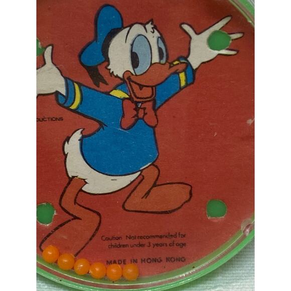 Donald Duck Huey Dewey Louie Dexterity Metal Ball Lithographed Pocket Game VTG - - Picture 5 of 8